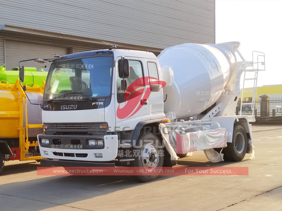 ISUZU FTR concrete mixer truck for sale