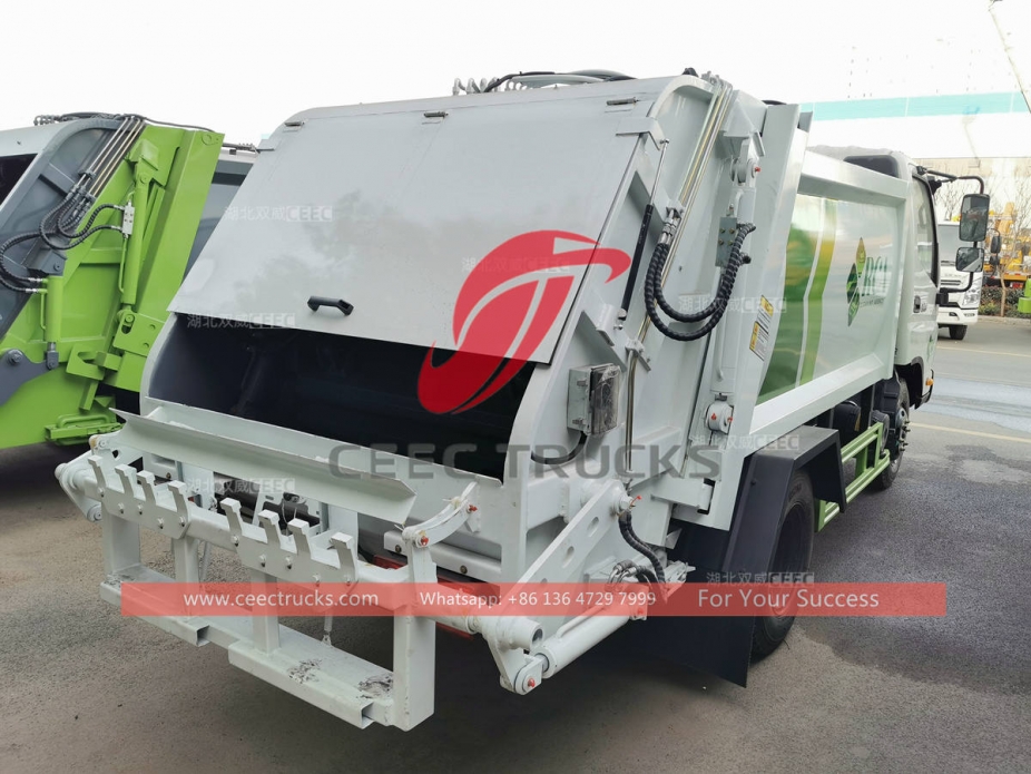 Good price FOTON 3CBM mini refuse compression truck for sale