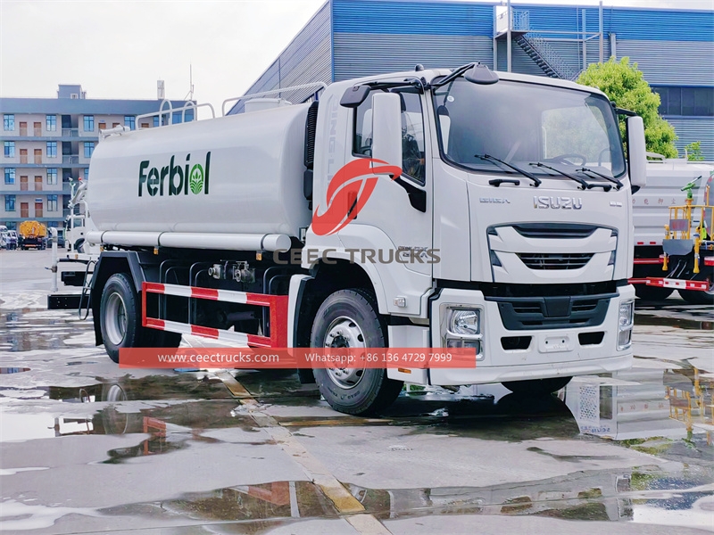 Caminhão anti-poeira ISUZU GIGA de alta eficiência com grande capacidade de 16CBM