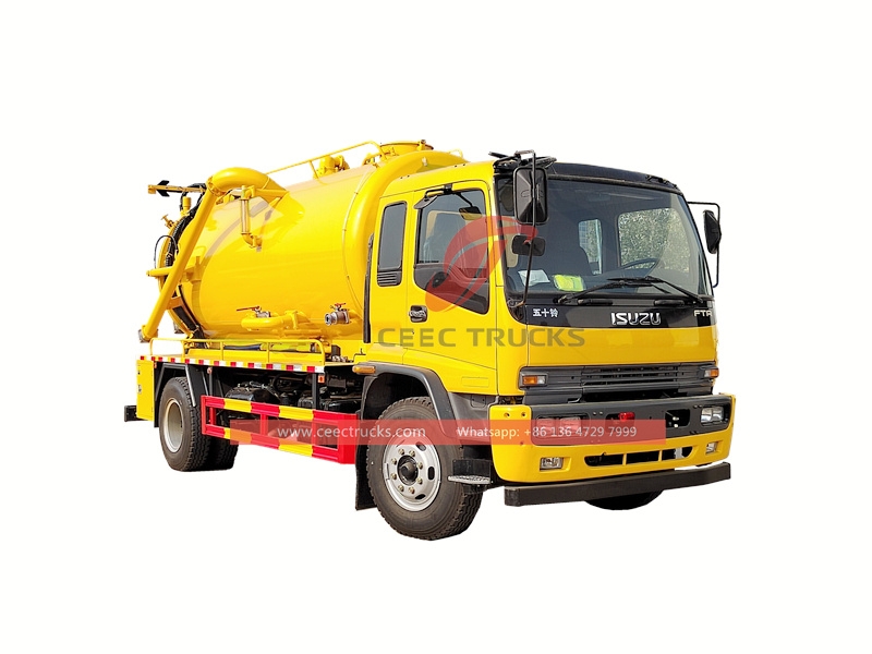 ISUZU 6 wheeler vacuum suction truck