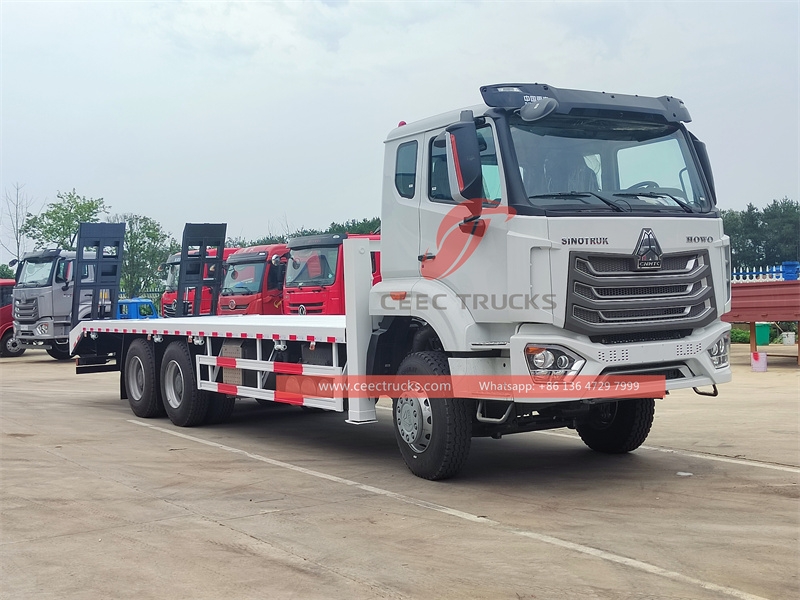 HOWO 400HP flatbed transport truck made in China