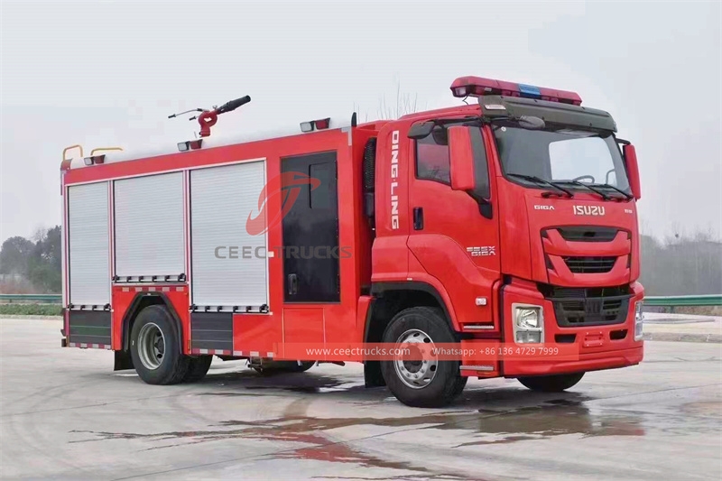 ISUZU GIGA heavy duty 8,000L fire water tank truck with factory direct sale