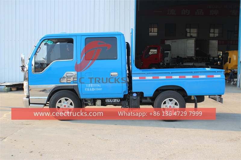 Isuzu mini double cabin cargo truck made in China