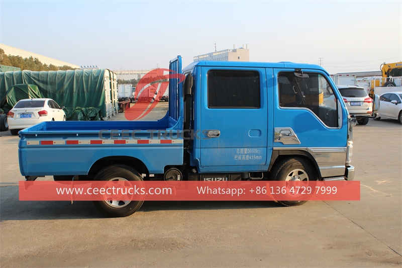 Isuzu mini double cabin cargo truck made in China