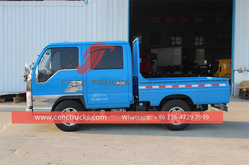 Isuzu mini double cabin cargo truck made in China