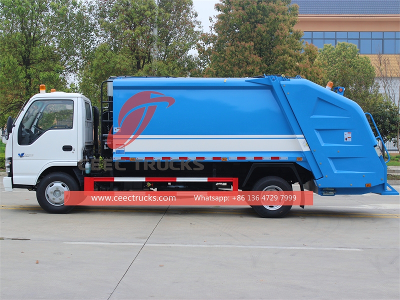 ISUZU NKR 6CBM Waste Compactor truck with factory direct sale