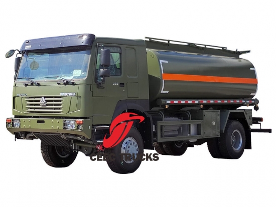 Howo 4x4 drive military mobile diesel bowser - CEEC Trucks