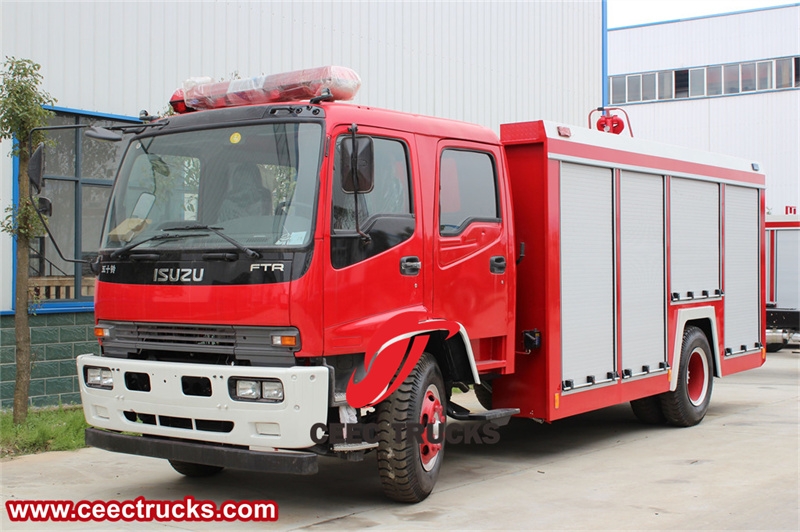 Rescue Fire truck Water tankers Isuzu