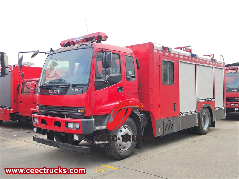 Isuzu FVR pumper tanker fire truck