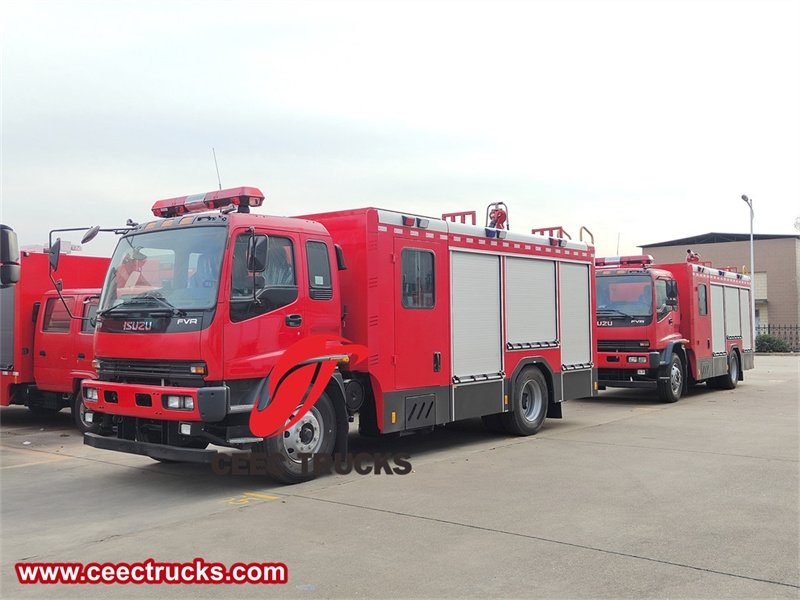 Isuzu FVR pumper tanker fire truck