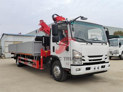 Philippines Isuzu Knuckle Boom Crane Truck With Platform