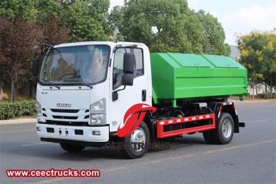 Isuzu ELF roll on roll off truck