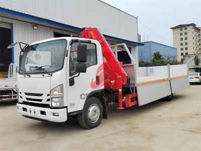 Philippines Isuzu Knuckle Boom Crane Truck With Platform