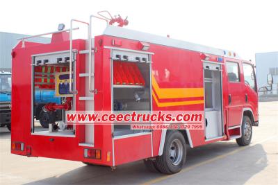 Isuzu 190HP dry powder nitrogen fire truck