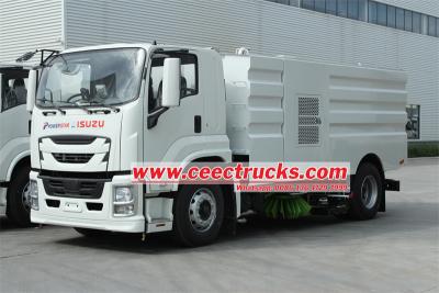 Isuzu 10 cbm airport sweeper truck