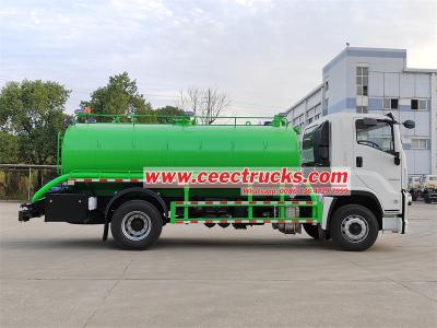 Isuzu FVR sludge vacuum pump tanker truck