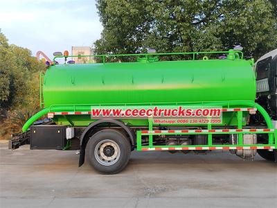 Isuzu FVR sludge vacuum pump tanker truck