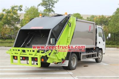 ISUZU 6CBM garbage compactor truck for sale