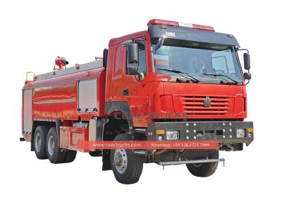 HOWO 6x6 water tank fire lorry