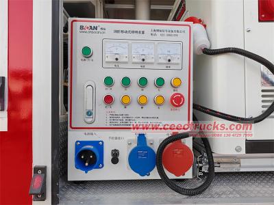 Howo multipurpose fire truck with hydraulic crane