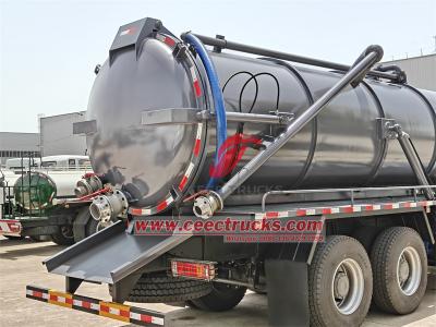 Howo heavy duty 18cbm cesspit emptier sewer pumper truck