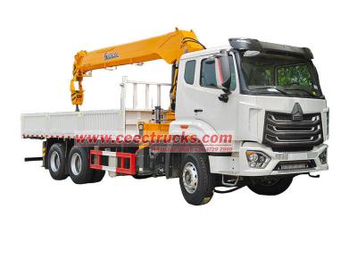 HOWO 12Ton heavy boom crane truck