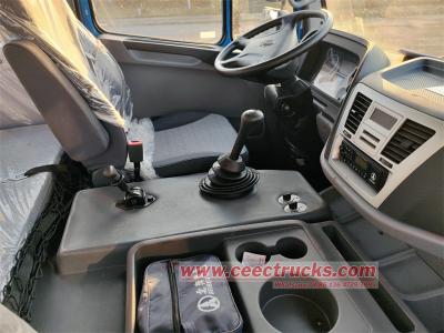 Beiben 6x4 cargo truck with knuckle crane