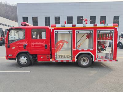 Africa ISUZU double cabin fire fighting truck