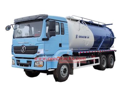 Shacman vacuum suction pump truck