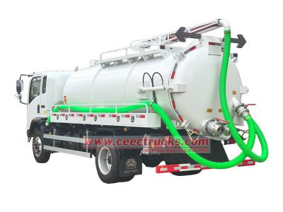 Howo 5cbm vacuum suction pump truck