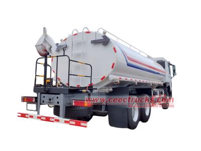 HOWO 20000 liters stainless water tanker truck