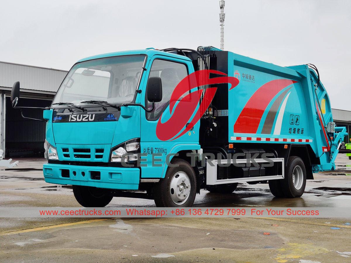 Preço de fábrica ISUZU NKR caminhão de compressão de lixo para venda