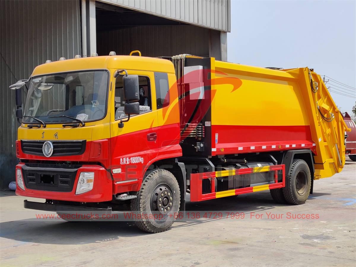 Novo caminhão compactador de lixo Dongfeng 12CBM para venda