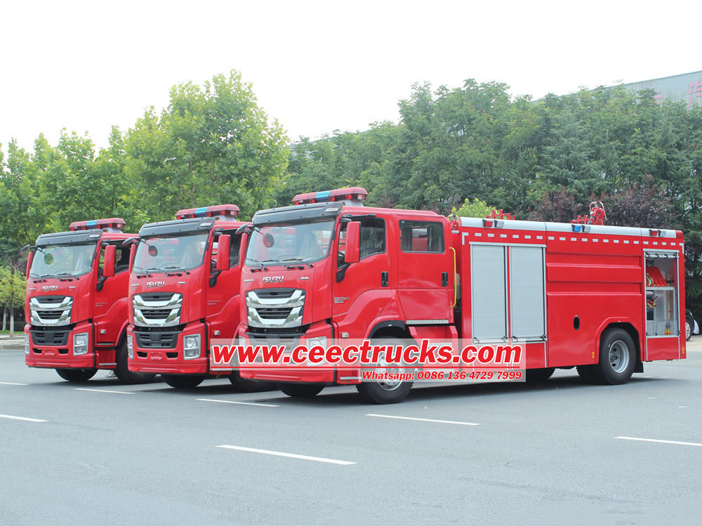 Como produzir o melhor caminhão de combate a incêndio de Isuzu?