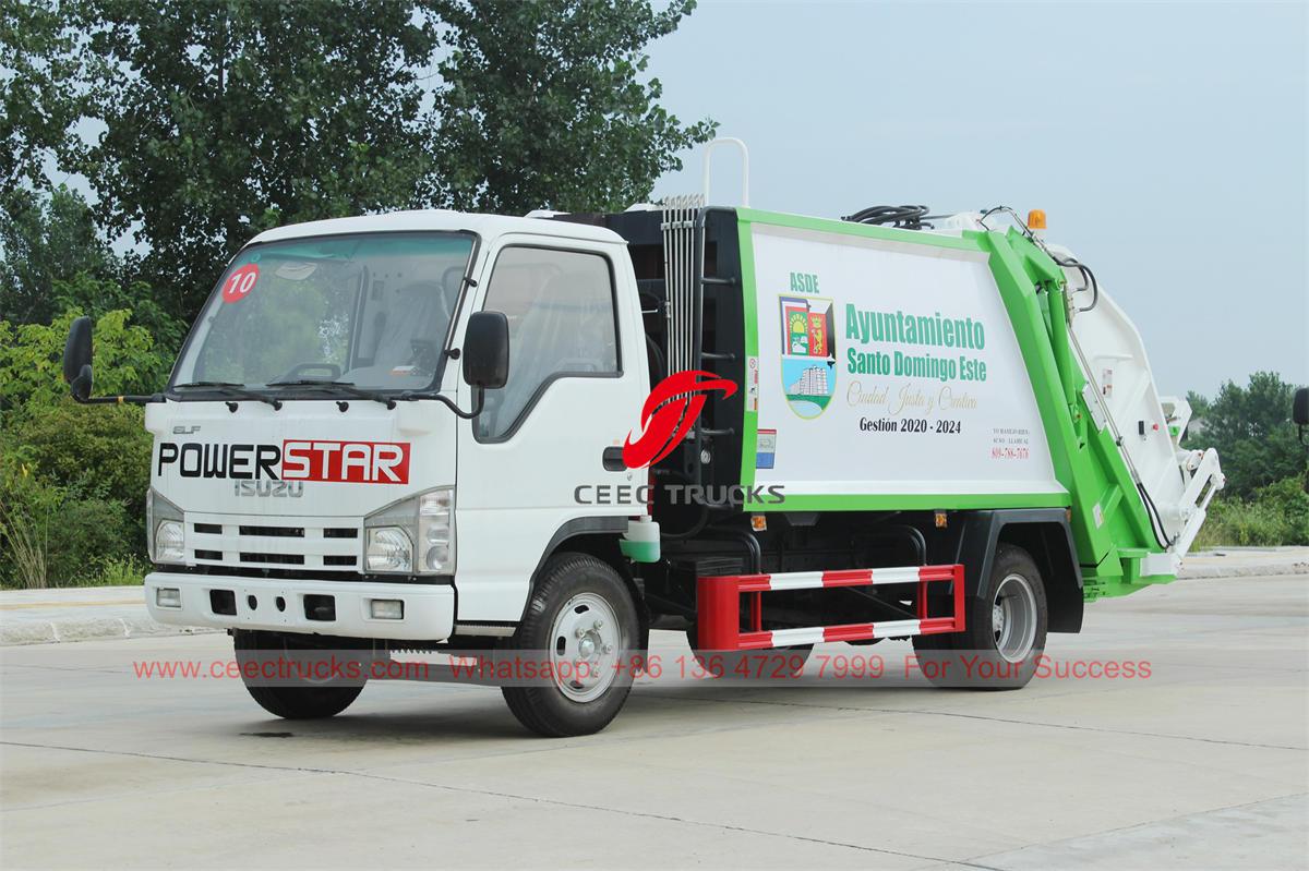 Fornecedor de caminhão compactador de lixo ISUZU NKR 6CBM - CEEC TRUCKS