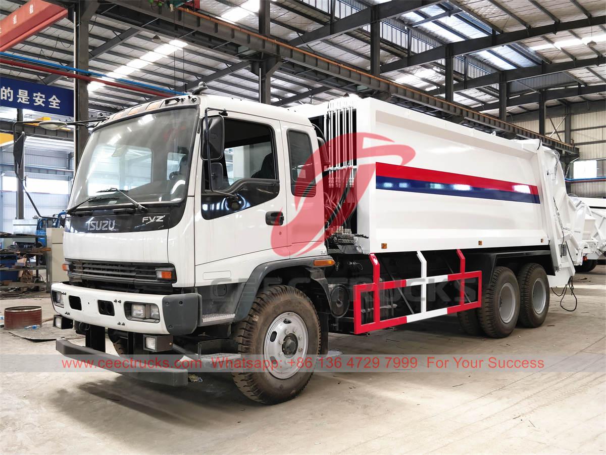 CEEC produziu caminhão compactador de lixo ISUZU FVZ 20 CBM para exportação