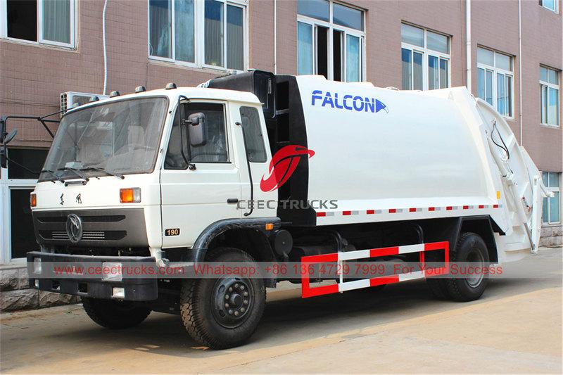 Caminhão compactador de lixo Dongfeng 14 CBM exportado pela CEEC TRUCKS