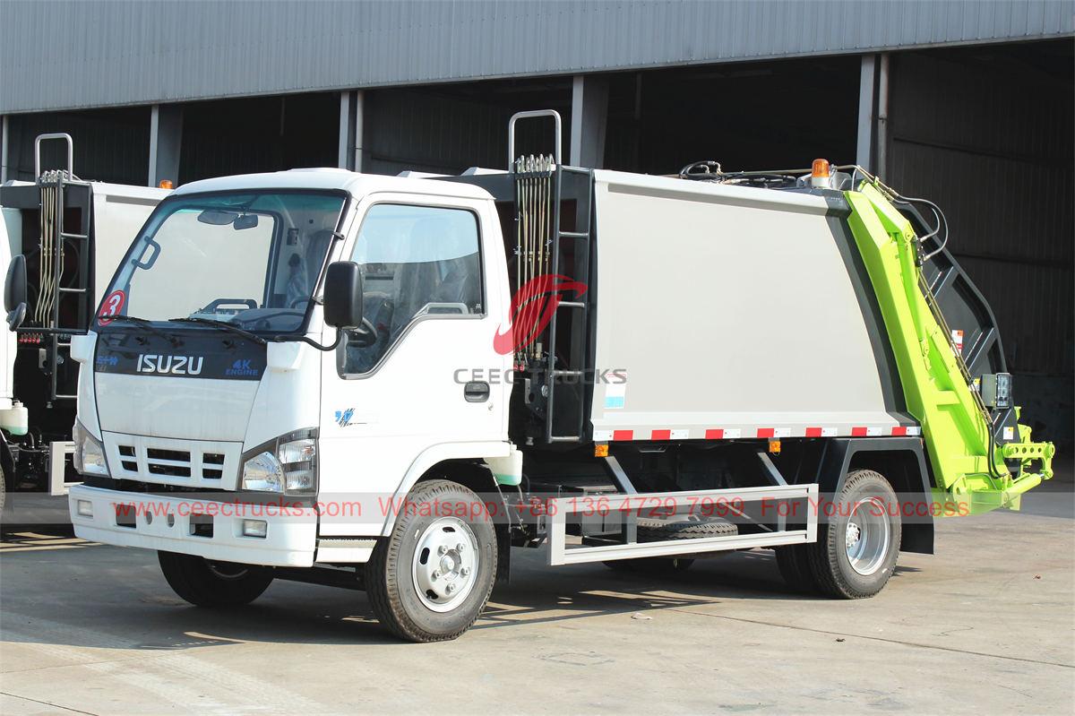 Caminhão compressor de lixo ISUZU 5CBM para Dubai