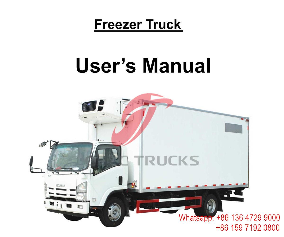 Haiti - Manual do usuário do caminhão freezer ISUZU ELF