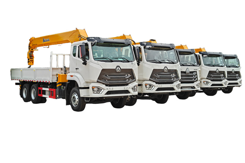 6 unidades Howo 6x4 380HP caminhão guindaste de braço reto