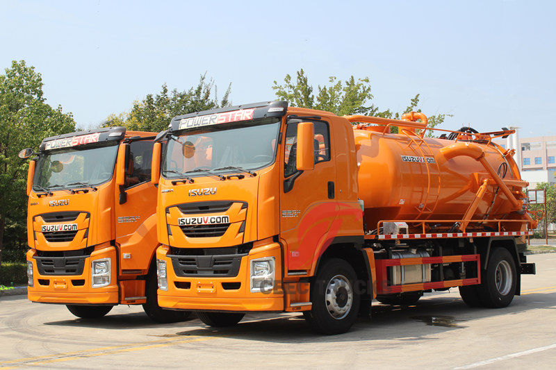 Sucção a jato combinada montada em caminhão Isuzu GIGA