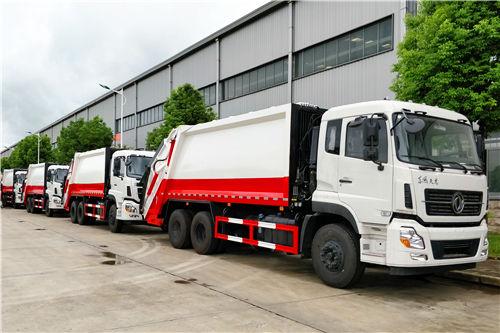 10 unidades pesadas de caminhão compactador de lixo Dongfeng 20cbm para projeto ambiental do governo