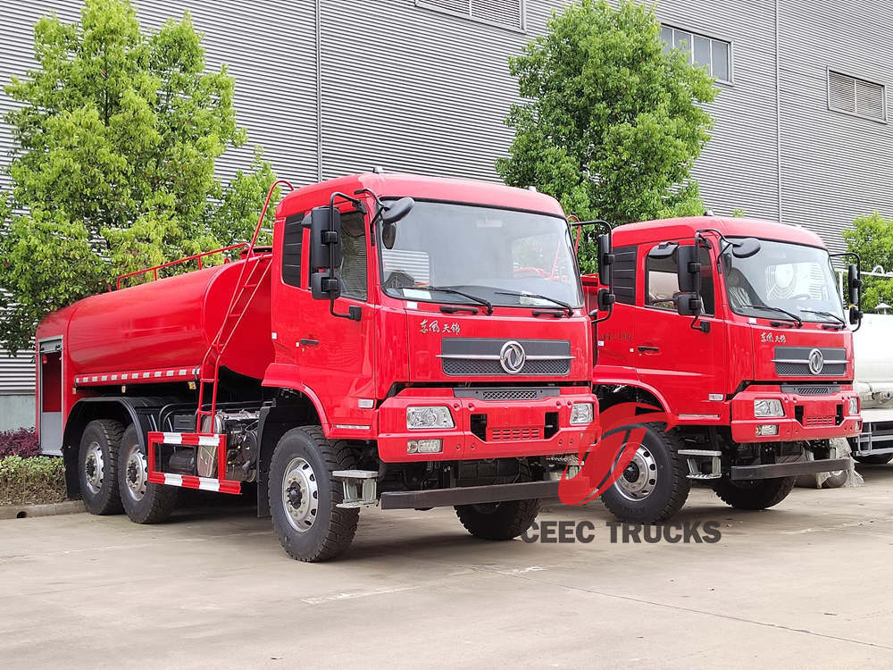 O caminhão tanque de água militar off road DONGFENG 6x6 é exportado para a Etiópia