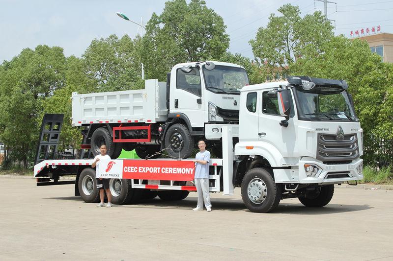 Sudeste Asiático - Caminhão autocarregador e caminhão basculante HOWO entregues