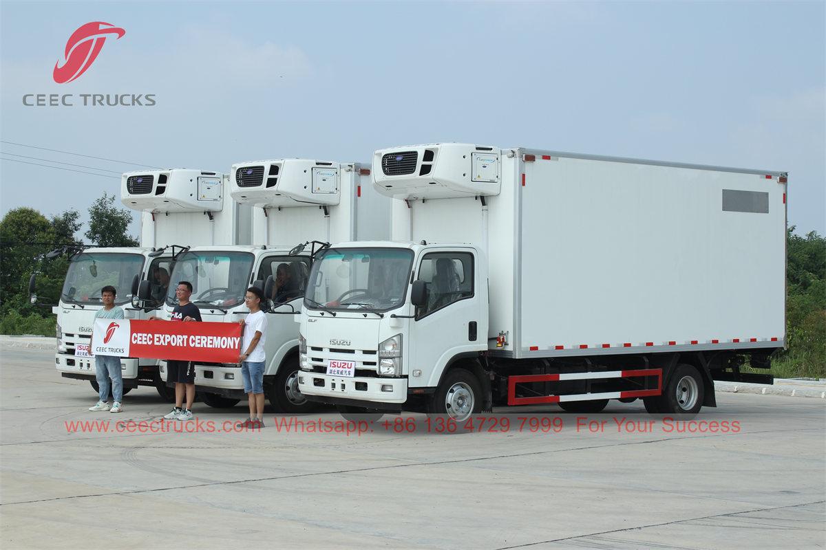 3 unidades de van refrigerada ISUZU foram exportadas para o Sudeste Asiático