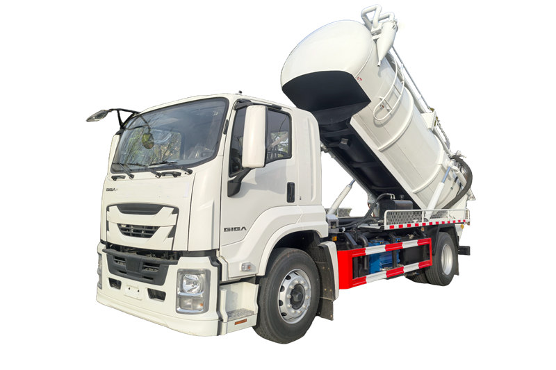 Caminhão de jato de vácuo combinado Isuzu 4X GIGA 10cbm